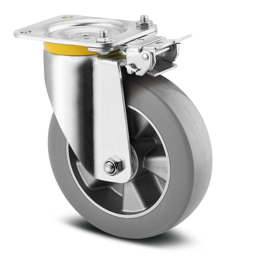 Swivel caster with directional lock 6.3 in